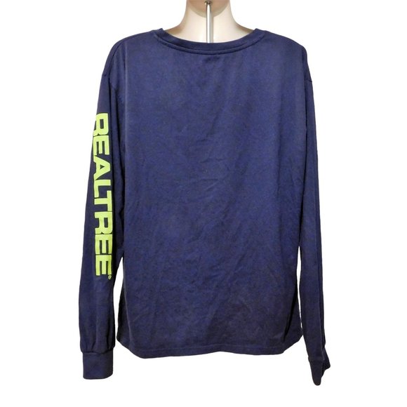 Realtree Tee Shirt Northern Outpost XXL Blue Long Sleeve - Picture 4 of 6